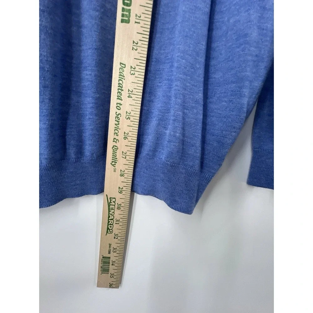 Polo Ralph Lauren Old Money Crewneck Sweater Mens 4XL Blue Wool Cashmere Preppy
